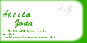 attila goda business card